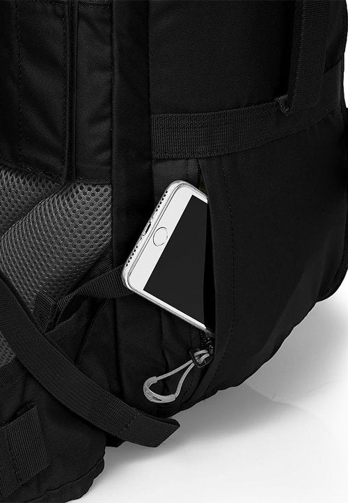 torch Travel Backpack 40L – TSA Friendly Flight Approved, Carry-On Waterproof Hiking Daypack with Rain Cover – Lightweight Rucksack for Camping, Trekking, Outdoor Adventures – Takahagi(Black)