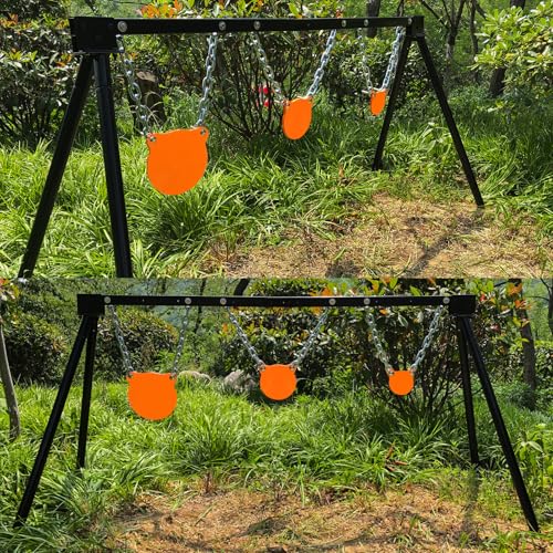 Highwild AR500 Steel Shooting Targets Combo Metal Gong Silhouette for