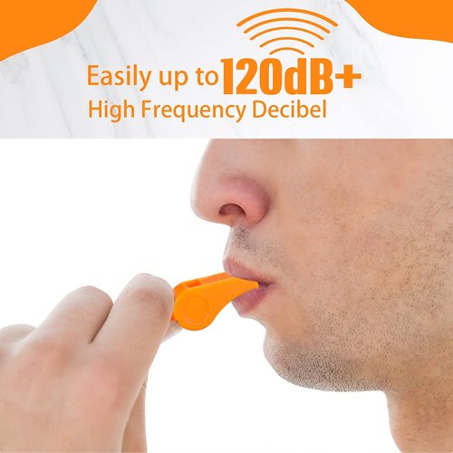 Honoson Emergency Whistle for Adults - Loud Plastic Safety Whistle with Lanyard for Hiking & Camping