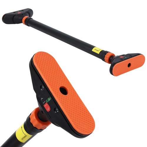 Pull Up Bar for Doorways, Chin Up Bar With Level Meter and Adjustable Width(29"-44") Max Load 440 LBS,No Screws and Tools Included, Orange