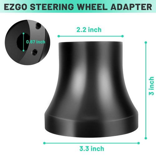 Orle Oko Golf Cart Steering Wheel Adapter For EZGO TXT & RXV with 5-6 holes Golf Cart Steering Wheel
