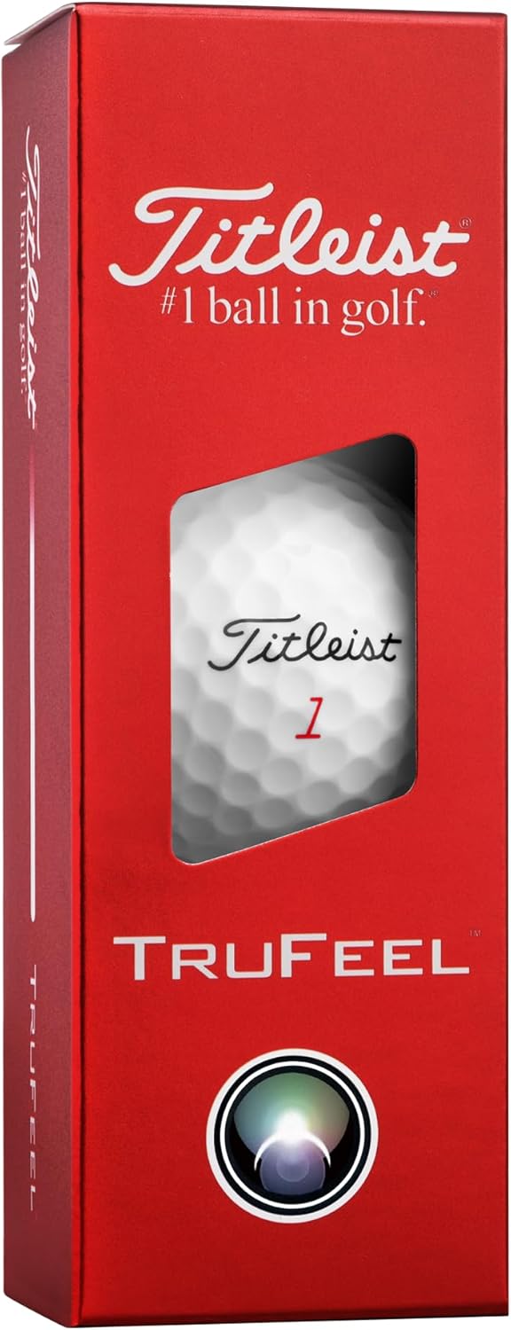 Titleist TruFeel Golf Balls - Exceptional Distance & Soft Feel - 1 Dozen Pack