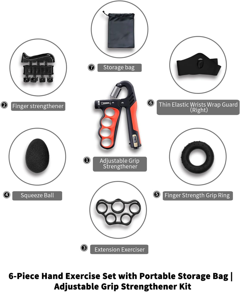 ProGrip Strength Trainer - Auto-Count Hand Strengthener Kit | Adjustable 11-220 LBS for Home Gym & Recovery