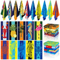 Oversized Beach Towel Set 36x72 Ocean Animal Design - 10 Pack Stylish Microfiber