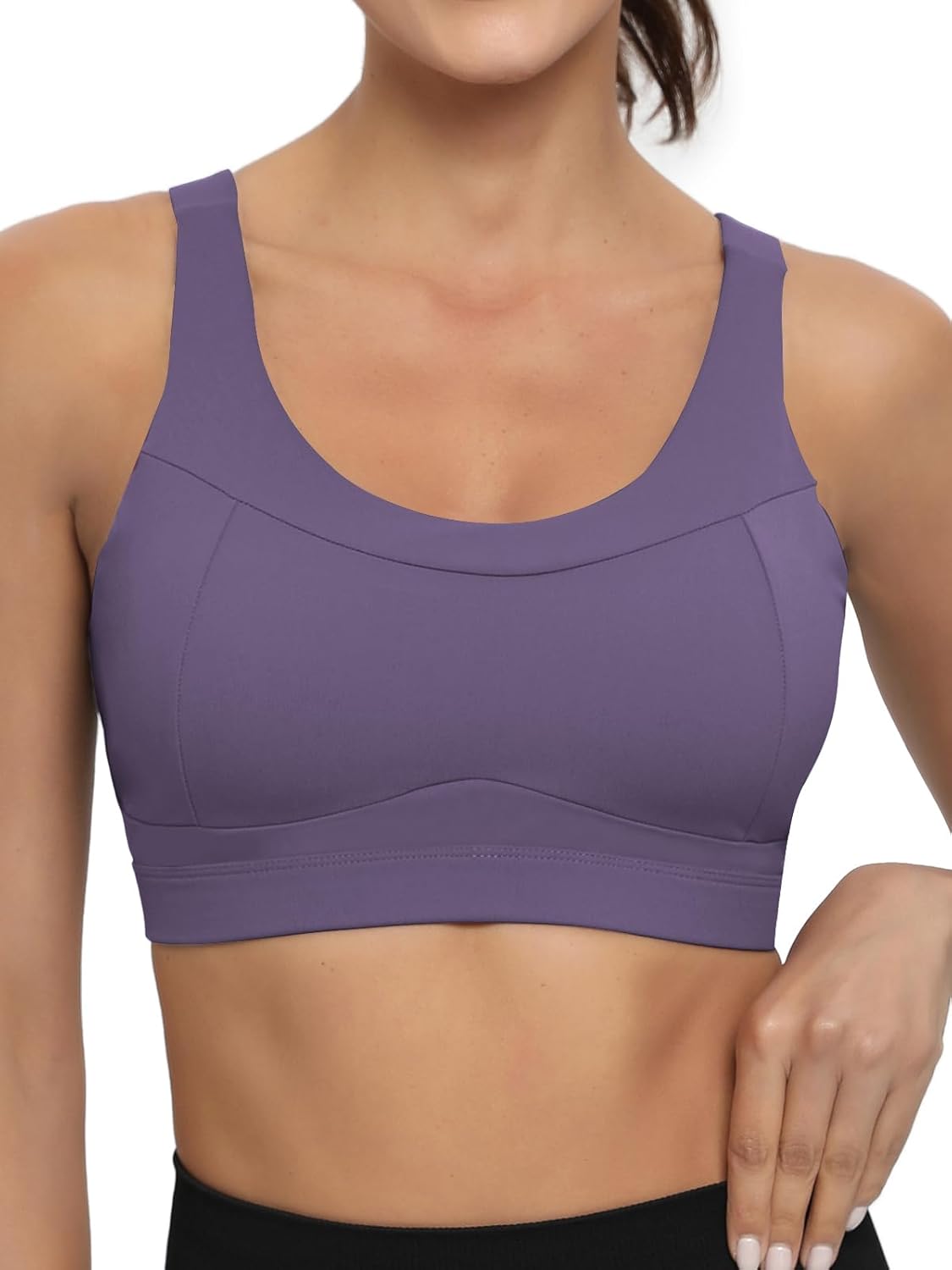 RUNNING GIRL High Impact Sports Bra - Racerback Design for Ultimate Comfort | Longline Push-Up Style