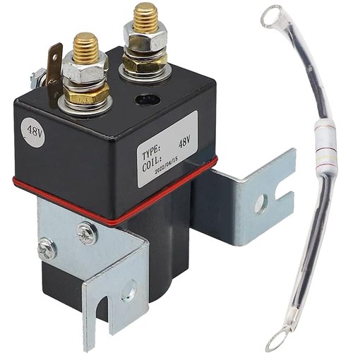 Golf Cart 48V Solenoid, 4 Terminal Coil Suitable for 1995-UP DS and 2004-2008 Precedent Golf Carts, OEM#: 101908701 102774701 5722