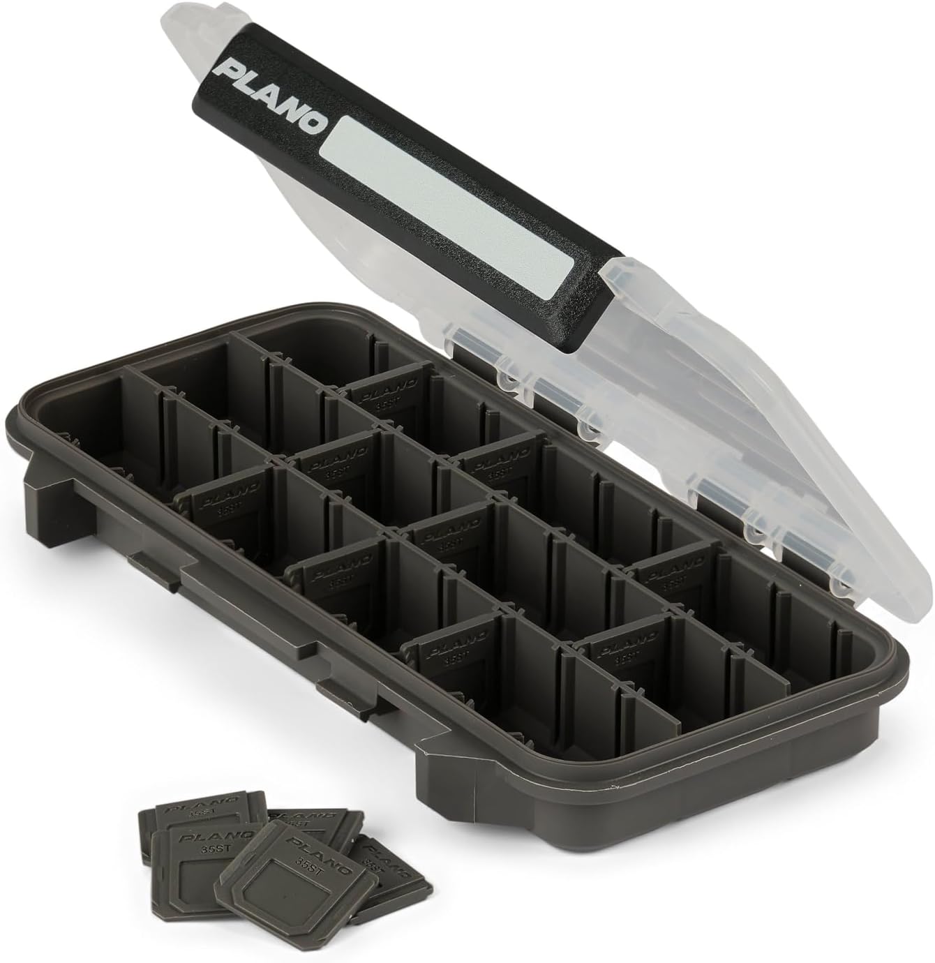 Plano StowAway 3500 Tackle Box - Corrosion-Resistant Rustricor | Stackable Storage for Fishing Gear