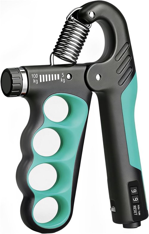 Hand Gripper by [Brand Name] - Adjustable 11-220LB Grip Strength Trainer for Muscle Building & Recovery