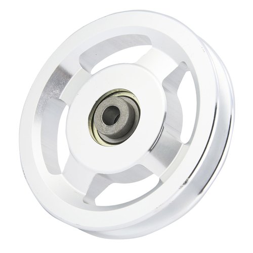 Cunyuer Fitness Pulley Wheel, Aluminum Pulleys for Gym, Universal Aluminum Alloy Bearing Pulley Wheel for Home Gym Exercise Strength Training Equipment (Diameter 115mm)