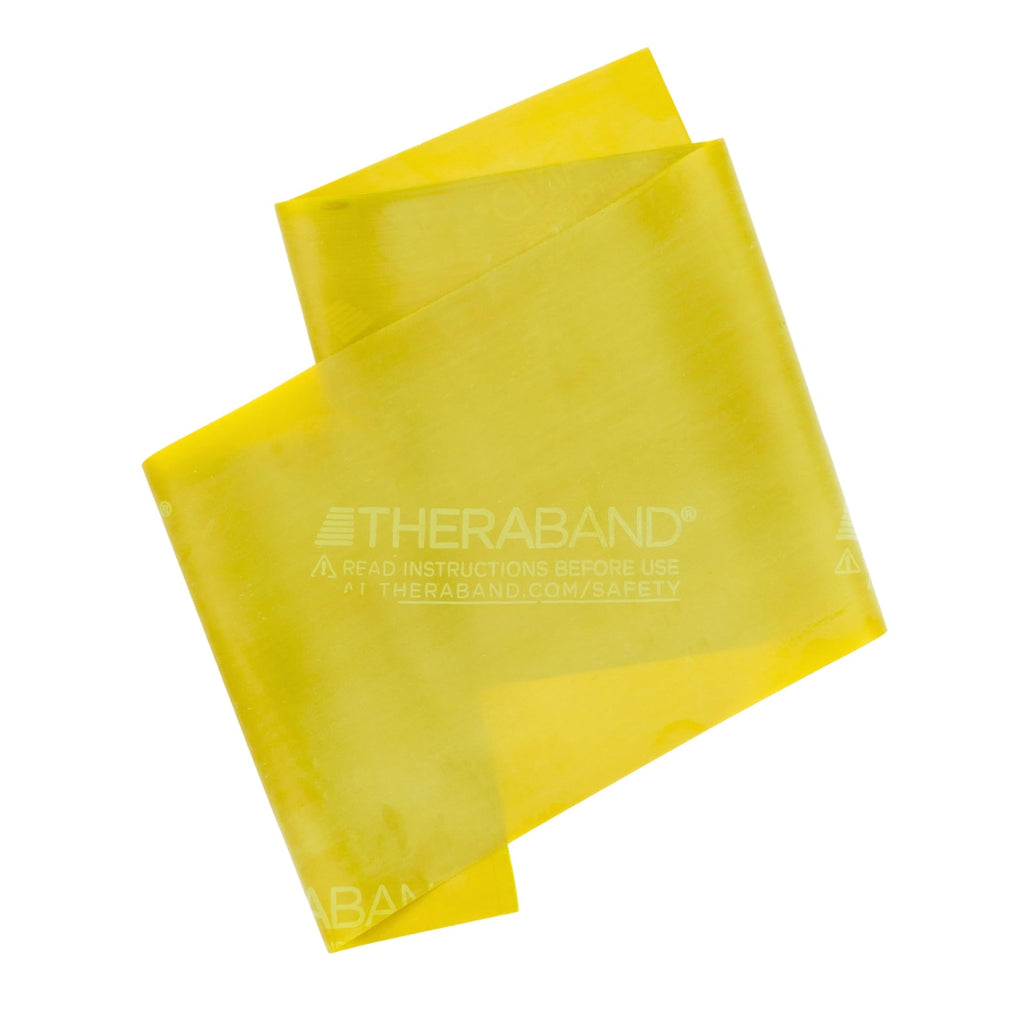 THERABAND Professional Resistance Band 6 Ft, Light Yellow Level 1, Latex Exercise Band for Physical Therapy, Strength Training, Pilates & Home Workouts