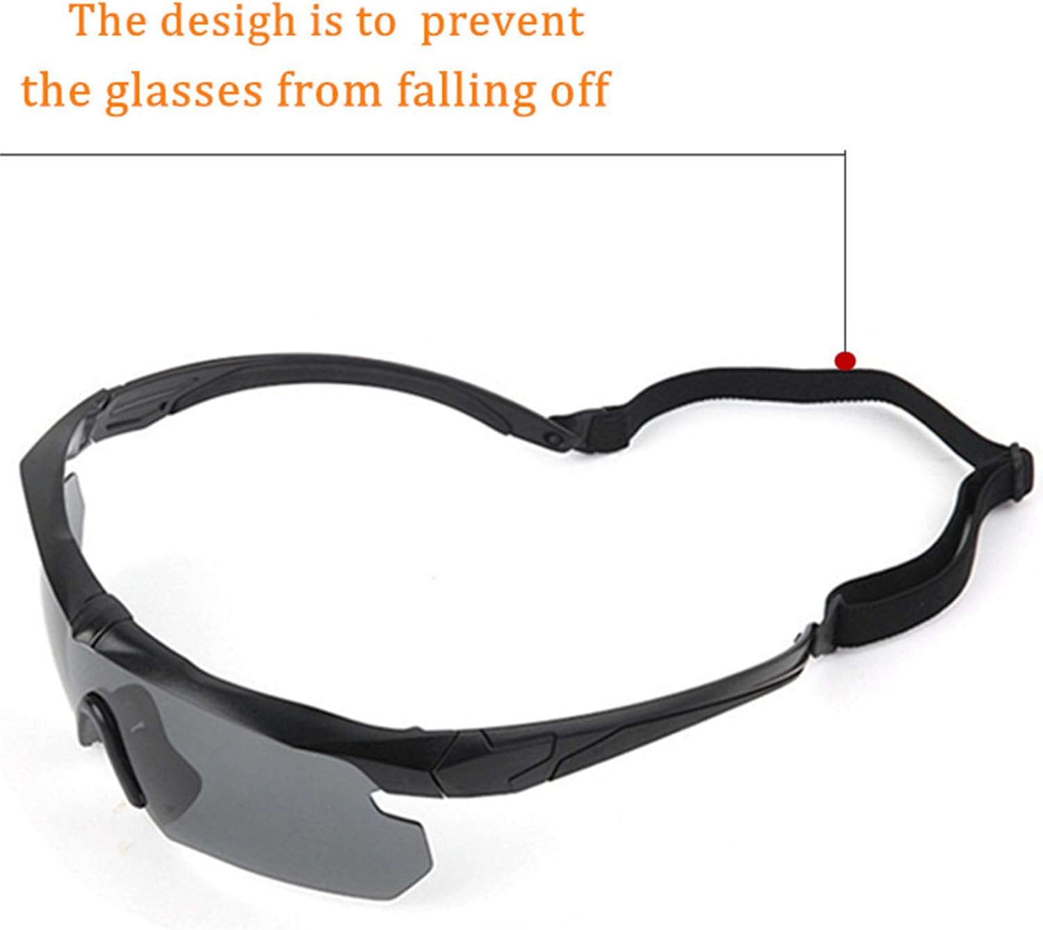 Skiennix Tactical Eyewear - Anti-Fog Shooting Glasses with 3 Interchangeable Lenses | Black & Khaki Frames