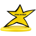 Doing My Best Yellow Star Trophy - Desk Ornament Gift for Students & Employees