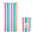 Dock & Bay Beach Towel - Quick Dry, Sand Free - Compact, Lightweight - 100% Recycled - Includes Bag - Tutti Frutti - Large (160x90cm, 63x35)