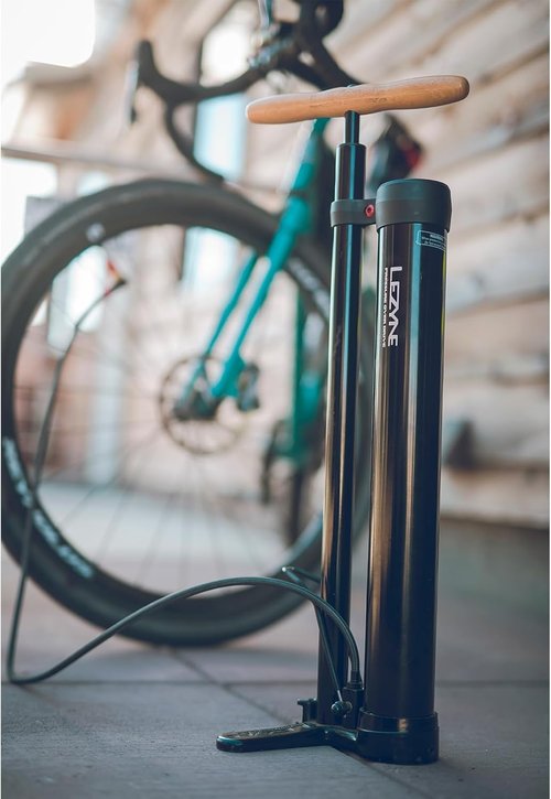 LEZYNE High Volume Tubeless Bike Floor Pump - 220 PSI Gauge for Mountain & Gravel Bikes | ABS-1 Pro Chuck