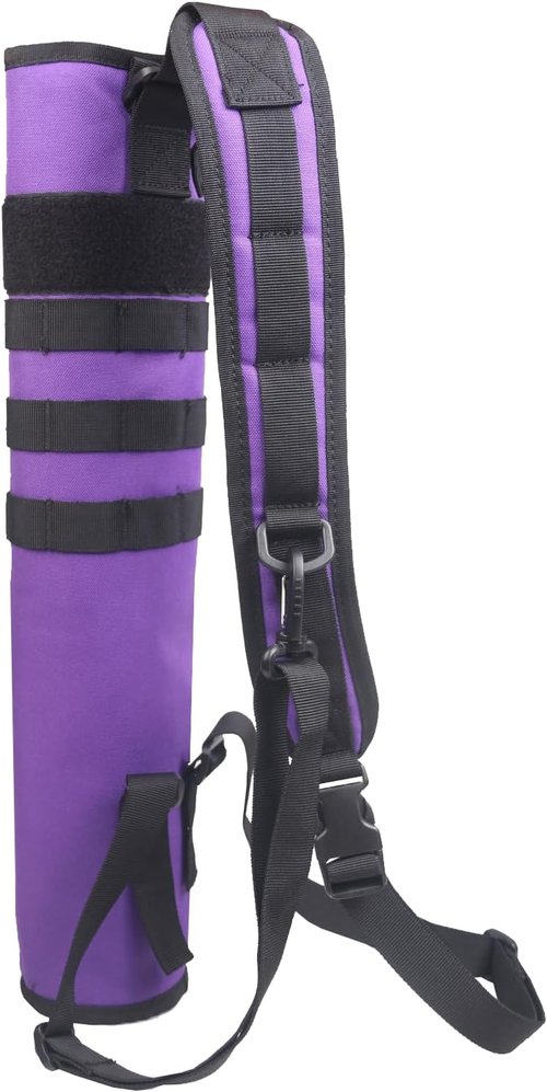 KRATARC Archery Back Arrow Quiver - Lightweight, Foldable, Dual Use Hip Bag for Target Shooting