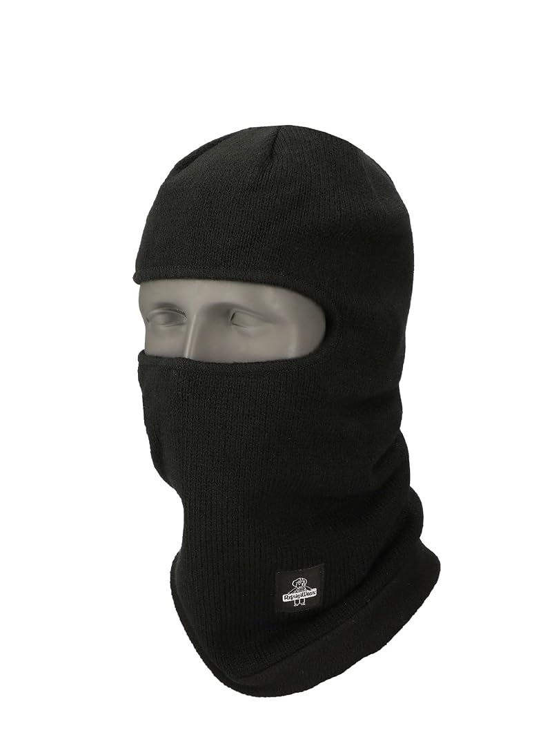 RefrigiWear Open-Hole Balaclava Face Mask - Unisex One Size, Black