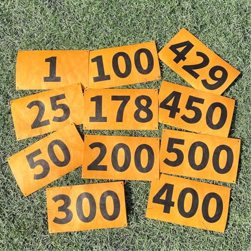 Race Bib Numbers for Tryouts with Pins - Waterproof Paper, Number 1-100