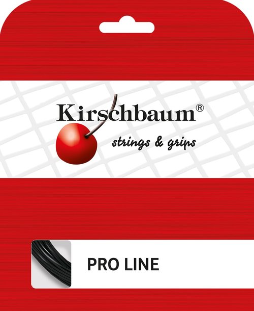 Kirschbaum Set Pro Line II Tennis String, 1.25mm/17-Gauge, Black