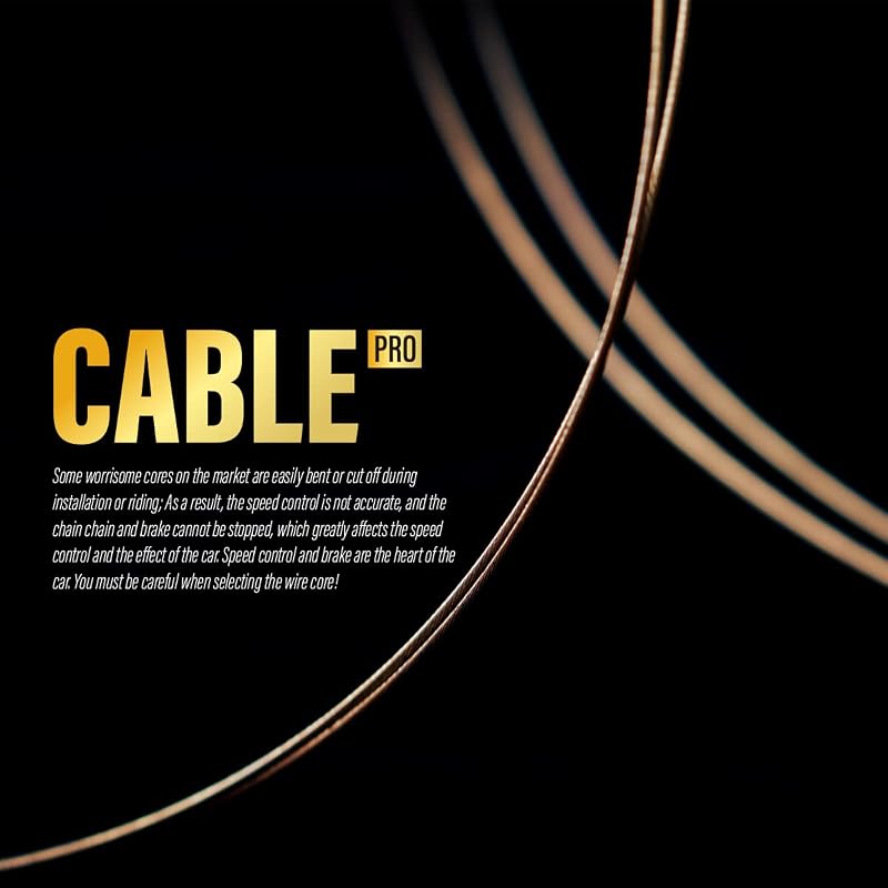 Pro Slick Polished Shifter Cable 1.2 x 2100mm (2 pcs) for Shimano/SRAM MTB Road