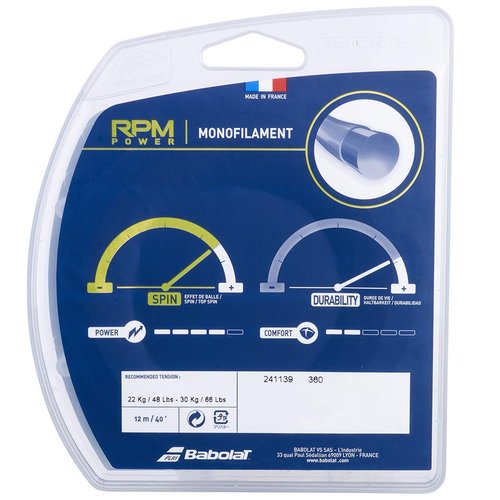 Babolat RPM Power (17-1.25mm) Electric Blue Racquet String Set