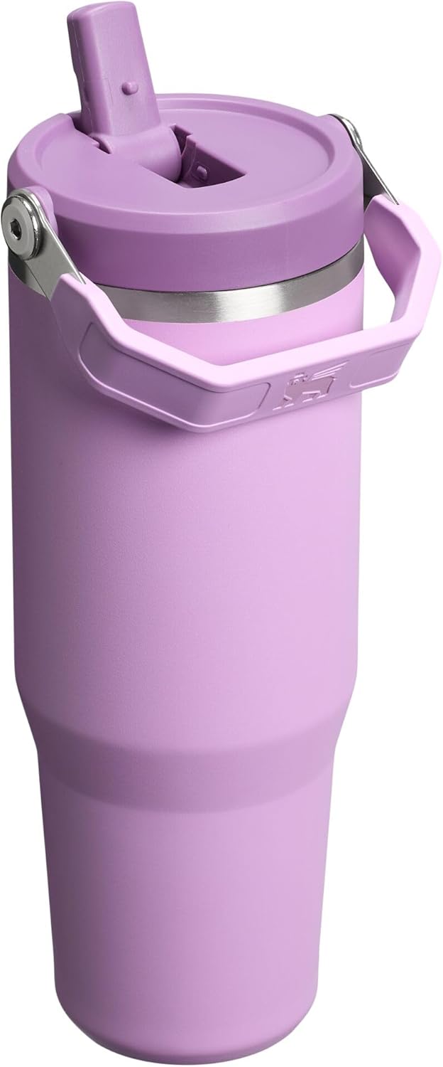 Stanley IceFlow 2.0 Tumbler - 30 oz Insulated Water Bottle with Flip Straw & Handle | BPA-Free Lilac