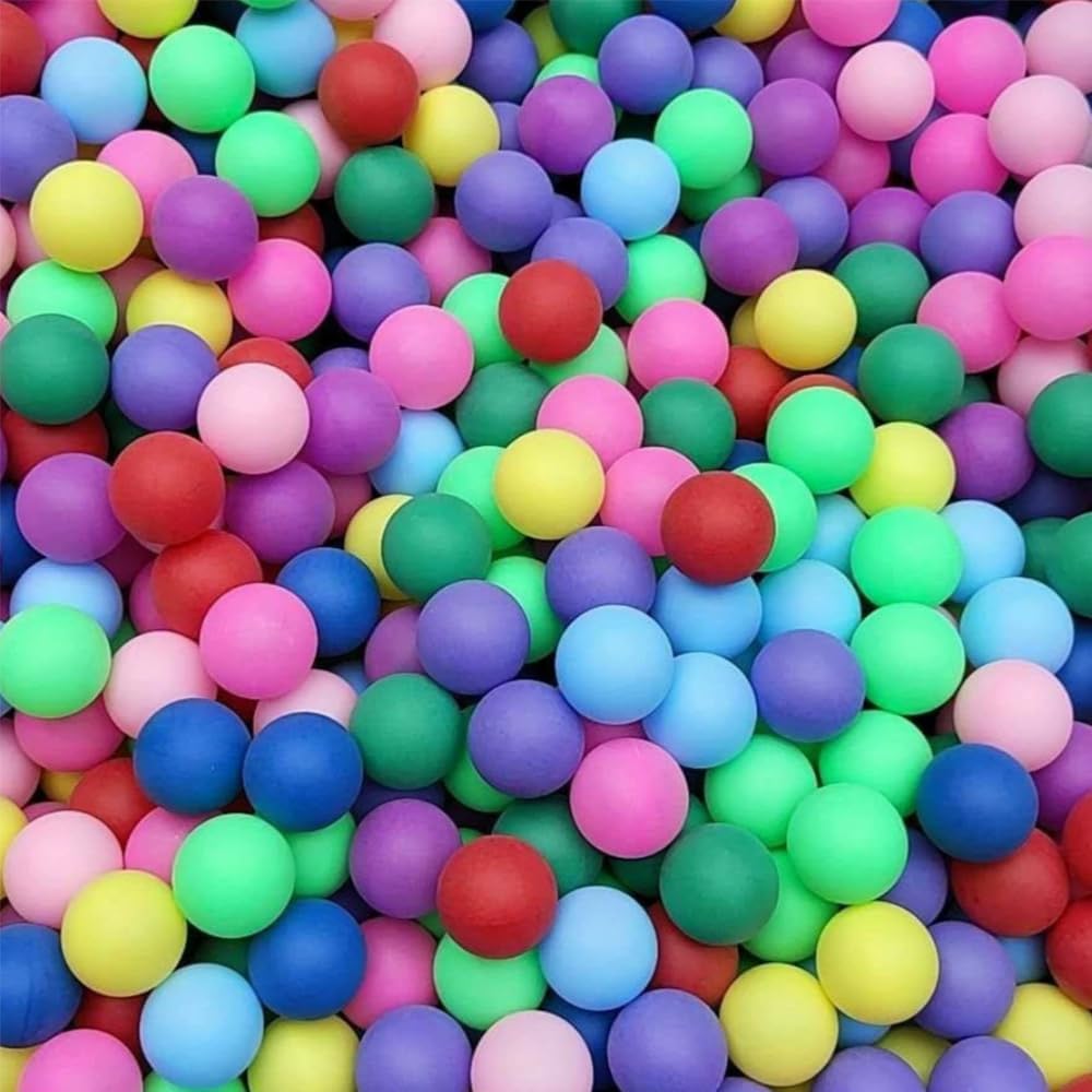 Skiennix 185 Pcs Colorful Table Tennis Balls - 40mm Plastic Ping Pong Balls for Kids & DIY Projects
