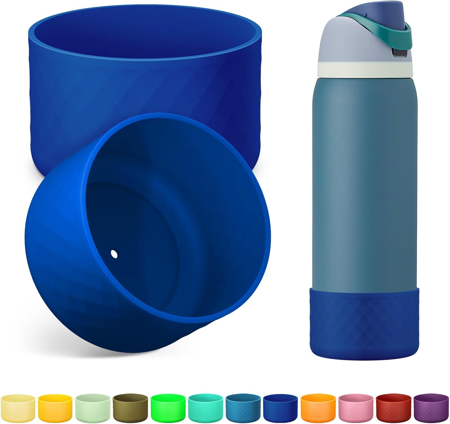 Owala Silicone Water Bottle Boot - Anti-Slip Protective Sleeve for 24oz, 32oz, 40oz Bottles