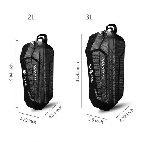 Epessa Universal Scooter Bag, EVA Scooter Handlebar Bag, Waterproof Scooters Front Bags for Carrying Charger Tools Repair Tools/Large Capacity/Portable (2L)