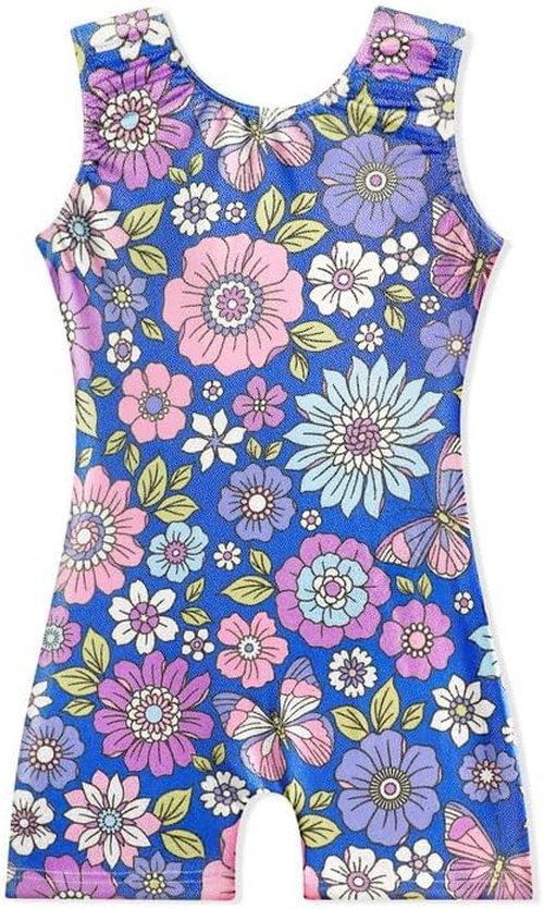 EQSJIU Leotards for Girls - Sparkly Sleeveless Gymnastics & Dance Outfits | Sizes 1-10 Years