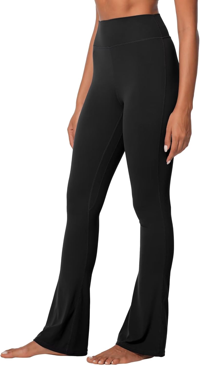 Sunzel High Waist Mini Flared Leggings - Tummy Control Casual Yoga Pants for Women | Perfect for Gym Workouts