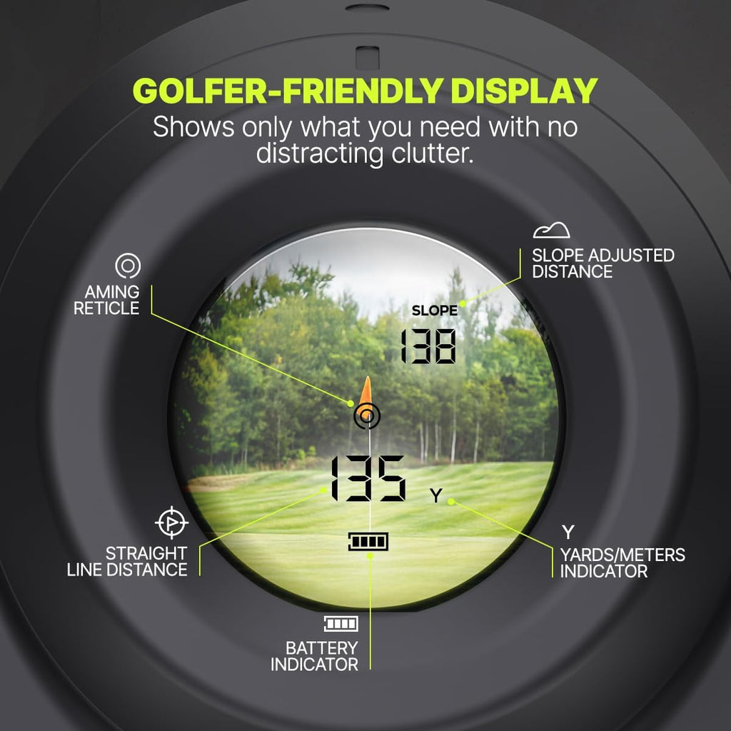 Precision Pro Golf Rangefinder - Premium Waterproof Laser with Slope Switch & 900+ Yard Range | 6X Magnification