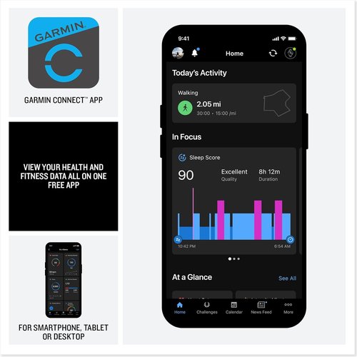 Garmin Venu® 4 GPS Smartwatch - Advanced Health Tracking, 45mm, Bright Display, 12-Day Battery Life, Silver