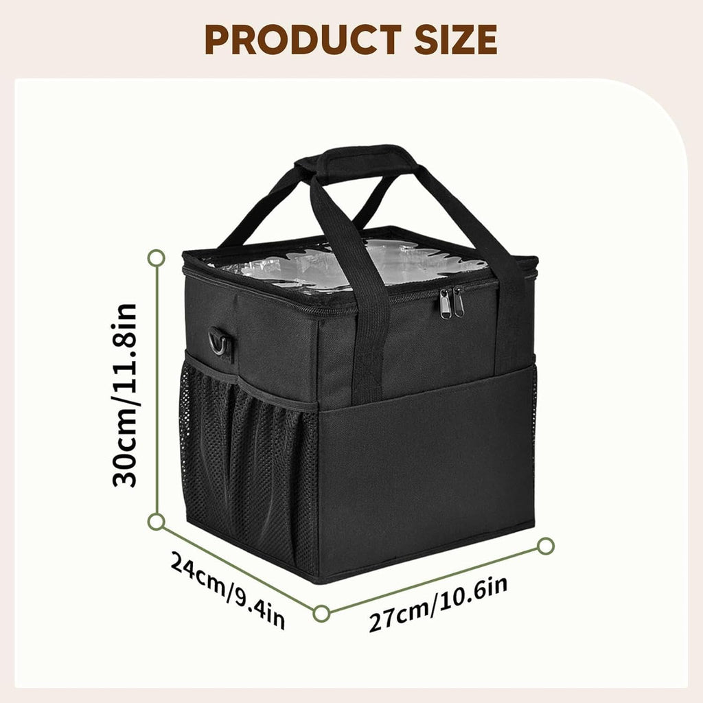 Skiennix 4-Cup Drink Carrier - Water-Resistant Nylon Beverage Holder for Camping & Travel