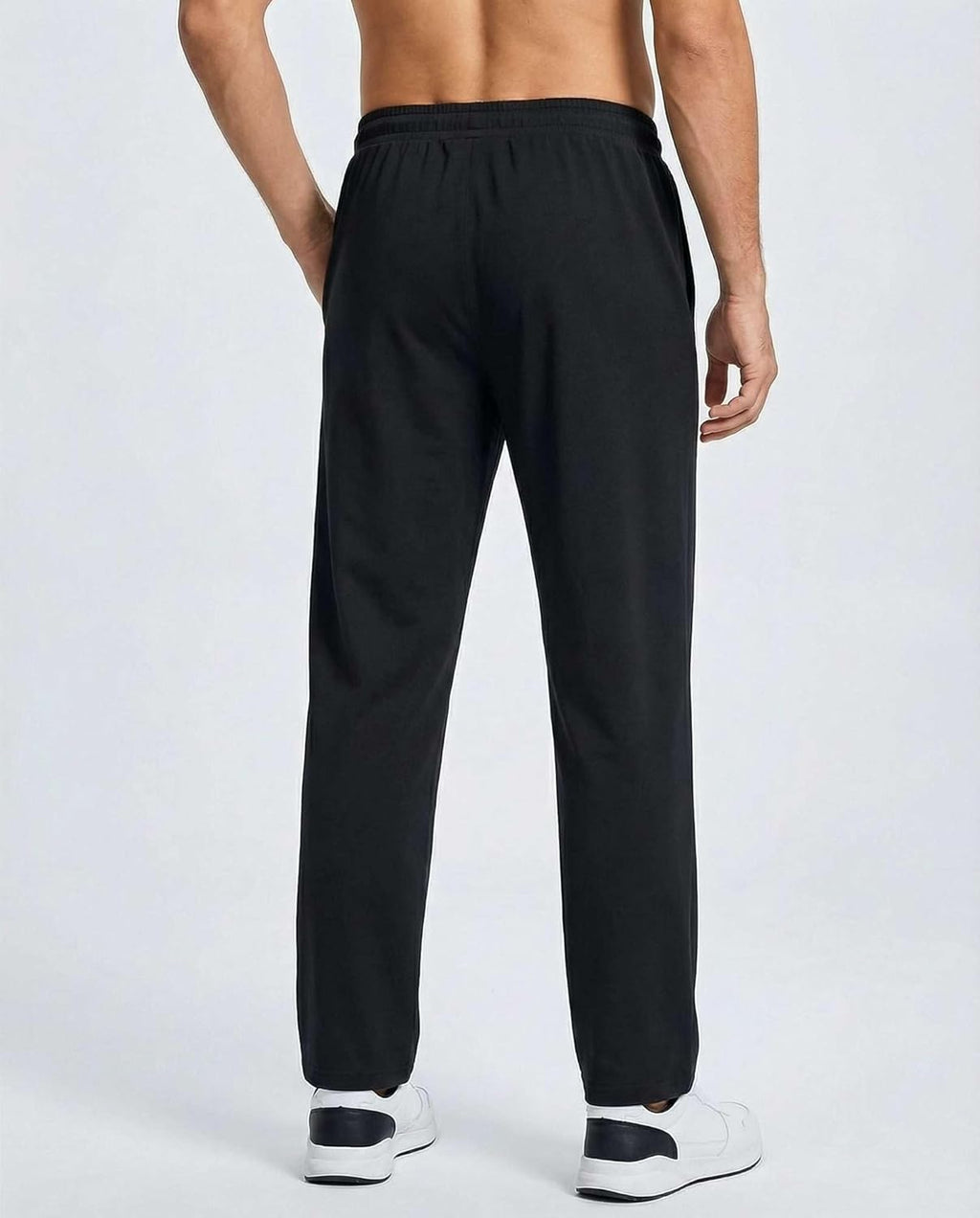 Real Essentials Men's French Terry Sweatpants - 3 Pack of Casual Lounge Pants with Pockets