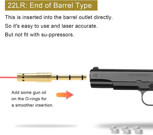 BoreSighter | Precision Boresight Kit for 22LR, 223, 9MM & More - Includes AG3 Batteries
