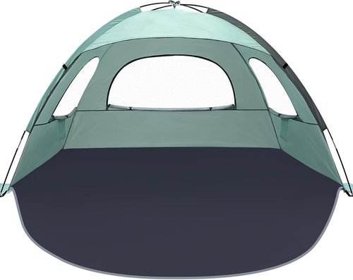 NXONE Beach Tent - UPF 50+ UV Protection Portable Canopy | Lightweight Family Shelter for 3-6 People