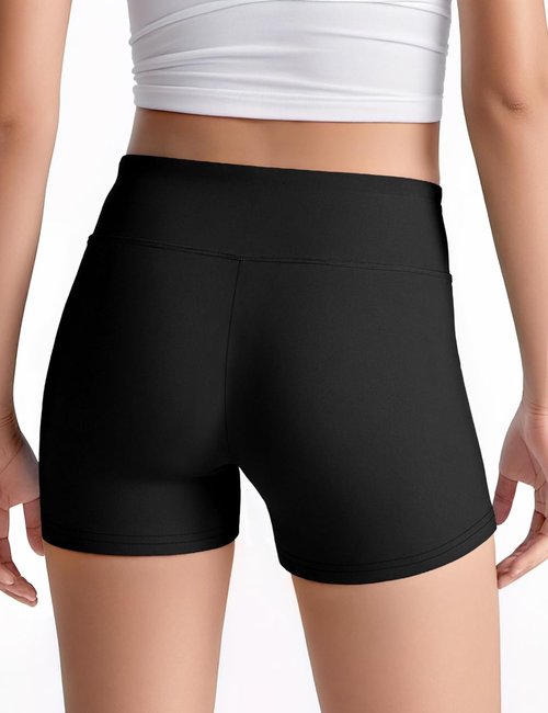 JOCMIC Girls' Athletic Shorts - 3 Pack for Dance, Gymnastics & Yoga | Ages 4-12, Comfortable Fit