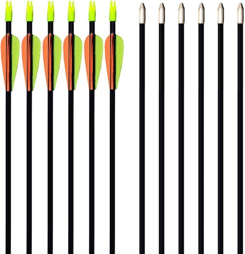 GPP 28-inches Fiberglass Archery Target Arrows - Practice Arrow or Youth Arrow for Recurve Bow