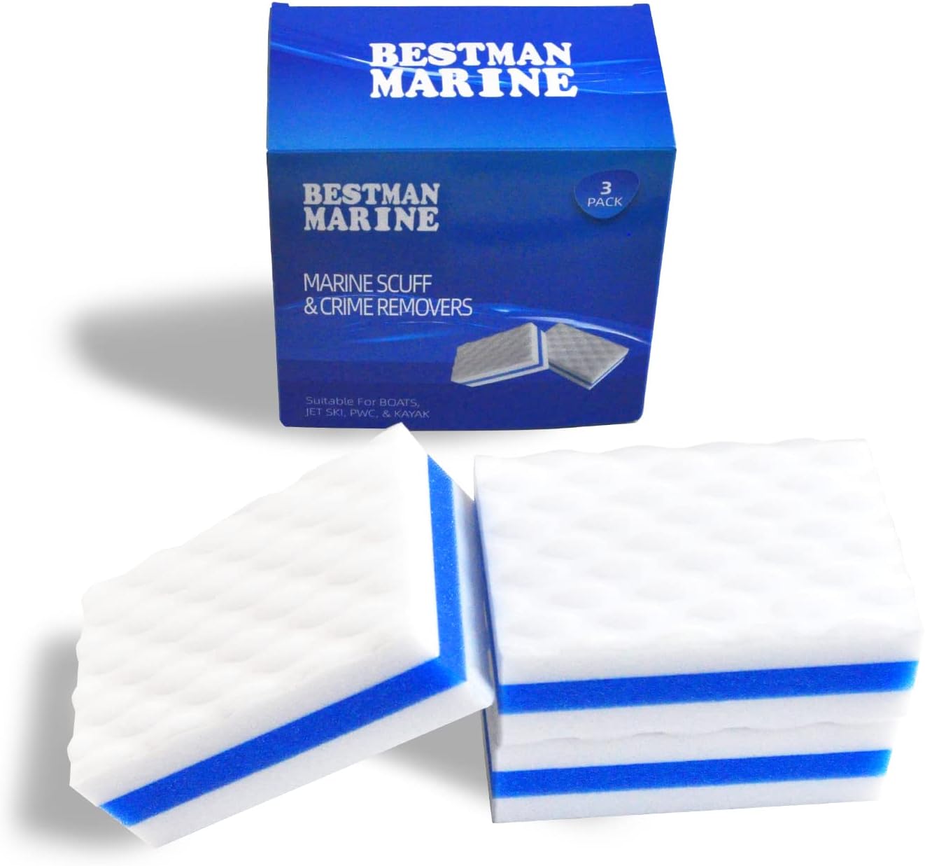 Skiennix Marine Scraper Eraser - Durable 3-Pack Deck & Hull Cleaner for Boats
