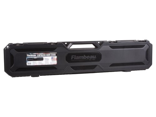 Flambeau Outdoors Express Gun Case, 46" Hard Rifle/Shotgun Protection, Black