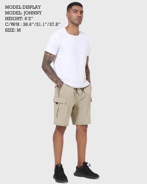 Men's Cargo Shorts Quick Dry Lightweight Stretch Hiking Shorts for Men with 5 Pockets No Lining
