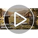 Heavy Duty Collapsible Camping Stool with Backrest & Thick Cushion, 1000lbs Capacity