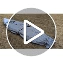 Seapisode 12ft Fade & Tear Resistant Waterproof Canoe Cover with Zipper, Black