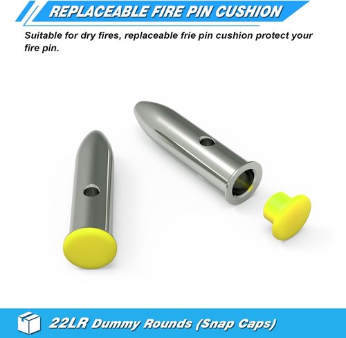 Artemis Snap Caps - Reusable Training Dummy Rounds for Safe Dry Fire Practice | Realistic Weight Options