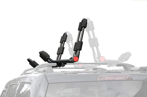BRIGHTLINES Folding Kayak Roof Rack, a Set of Two Foldable Kayak Roof Rack Carrier for Kayaks, Canoe, SUP, Mounted on Car SUV Roof Crossbars