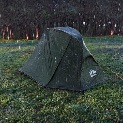 Night Cat 32'' Waterproof Off-Ground Tent Cot with Vestibule - Solo Camping