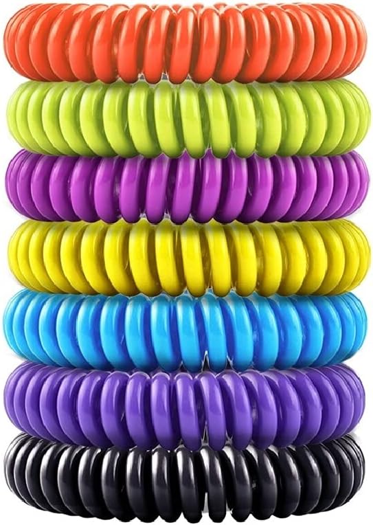 Skiennix Mosquito Bracelets - 14 Pack for Kids & Adults | Natural Citronella, Lemongrass & Eucalyptus, 350 Hours of Protection