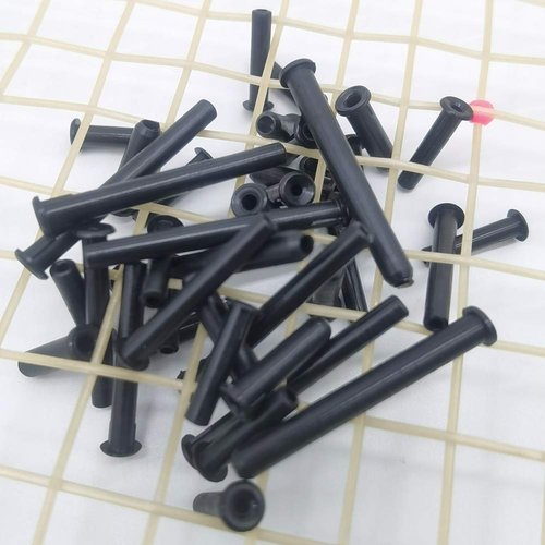 Mike-Tennis Grommets Universal Tennis Racket 4.0x35mm Grommets Eyelets Replacement Accessories Gear Equipment - Black 15pcs/Pack