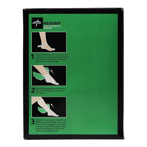 Medline Medigrip Elastic Tubular Bandages, Size G, For Large Thighs