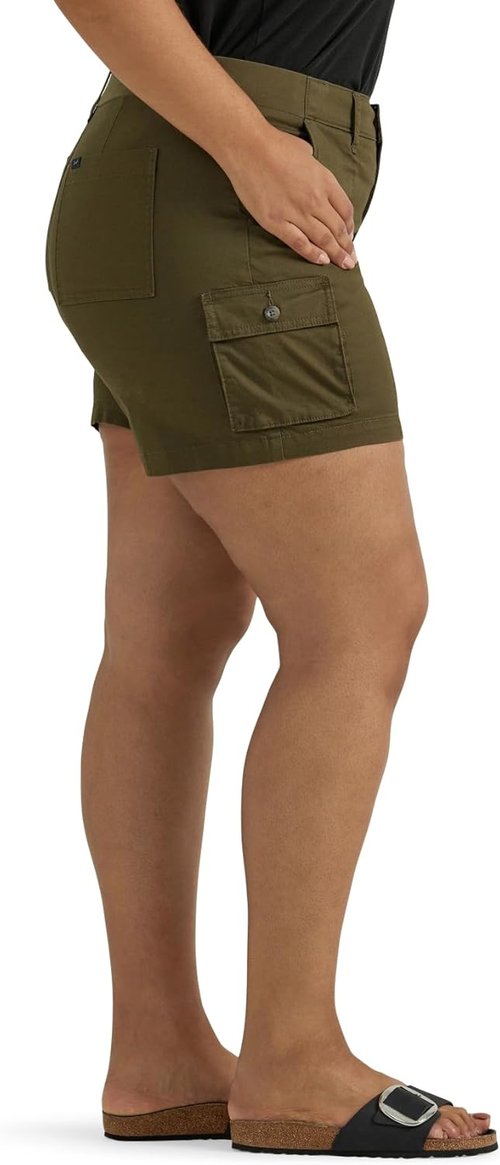 Lee Women's Ultra Lux Cargo Shorts - Flex-To-Go Comfort & Style for Everyday Wear